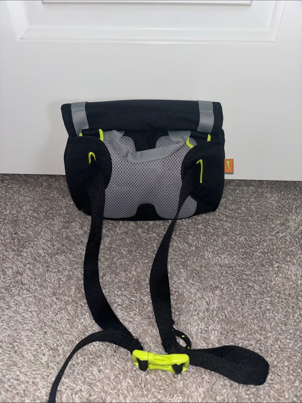 Unisex Nike Black Crossbody Bag/Fanny Pack with Neon Yellow Accents
